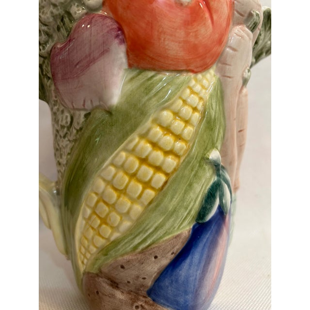 Vintage 1986 Fitz and Floyd Garden Vegetable Pitcher For Sale - Image 9 of 9