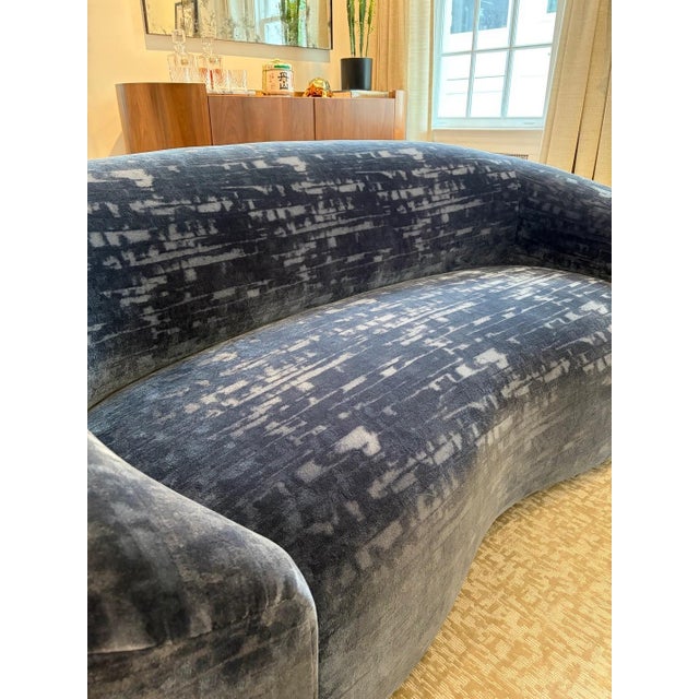 Brand New Elegant Blue Sofa For Sale - Image 10 of 11