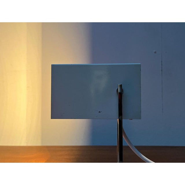 Silver Mid-Century Minimalist German Cube Table Lamp from Kaiser Idell Leuchten, 1960s For Sale - Image 8 of 18
