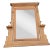 Vintage Oak Dresser Top Swing Mirror For Sale