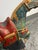 Blue Chinese Republic Period-Style Cloisonné Painted Wooden Horse, Vintage For Sale - Image 8 of 13