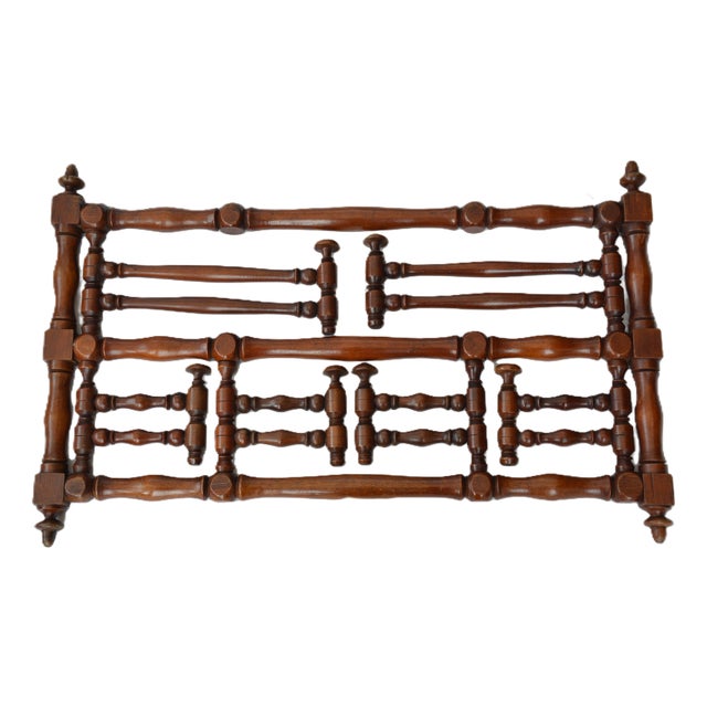 Antique Wall Mounted Coat Rack, 1900s For Sale