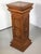 Wood Vintage Carved Wooden Display Pedestal With Interior Cabinet For Sale - Image 7 of 7