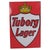 Original enamel advertising sign for Tuborg Lager featuring the classic red and white design with the distinctive royal...