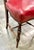Antique Set of 4 Red Leather Gaming Chairs For Sale - Image 10 of 10