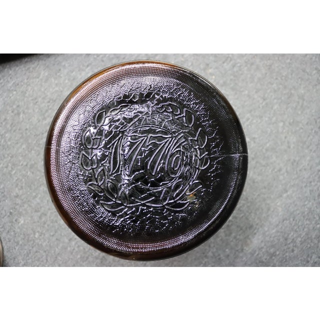 Glass Amber Glass Eagle Jar For Sale - Image 7 of 7