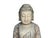Chinese Distressed Brown Gray Stone Sitting Meditation Buddha Statue For Sale - Image 10 of 17