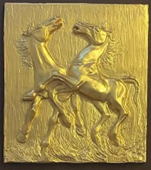 Camillo Fait, Horses, Bas-Relief