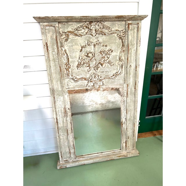 Early 21st Century French Style Trumeau Mirror For Sale - Image 13 of 16