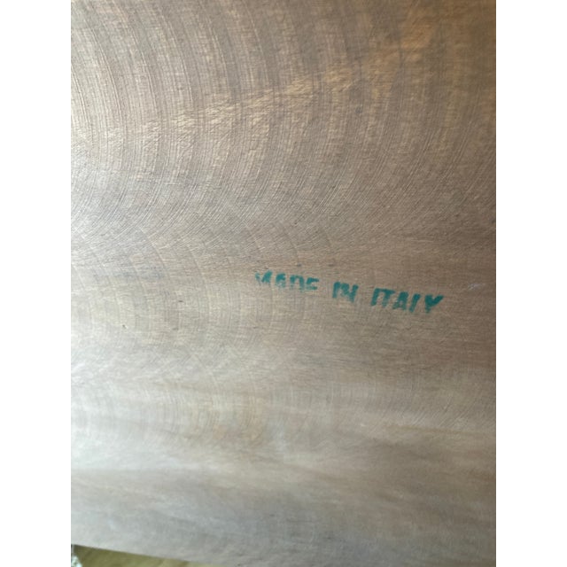 Vintage Italian Carved Wood Bombe Dresser With Marble Top For Sale - Image 9 of 9