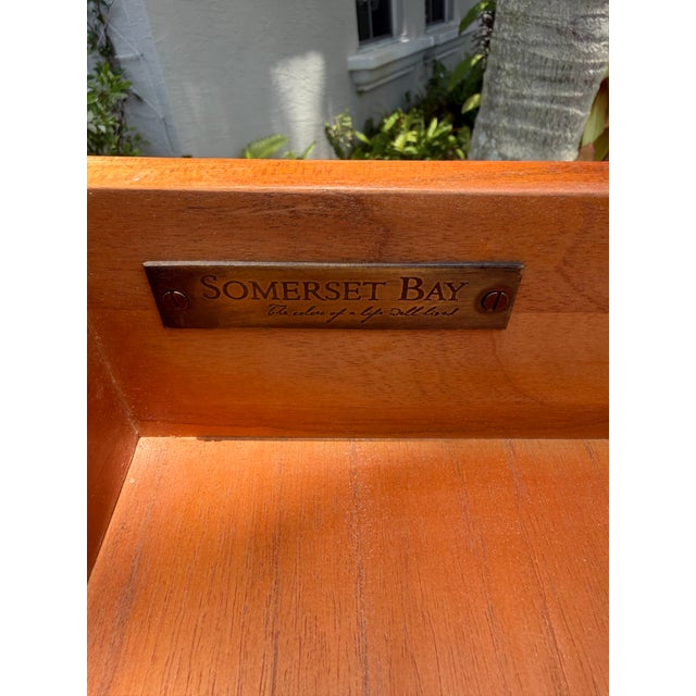 Pair of Somerset Bay White Two-Drawer Console Tables For Sale In West Palm - Image 6 of 9