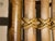 Camel 1950s Pair of Japanese Take-Zaiku Bamboo "Curule" Benches For Sale - Image 8 of 10