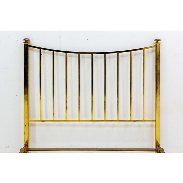 Metal Frenhc Art Deco Brass Bed, 1930 For Sale - Image 7 of 12
