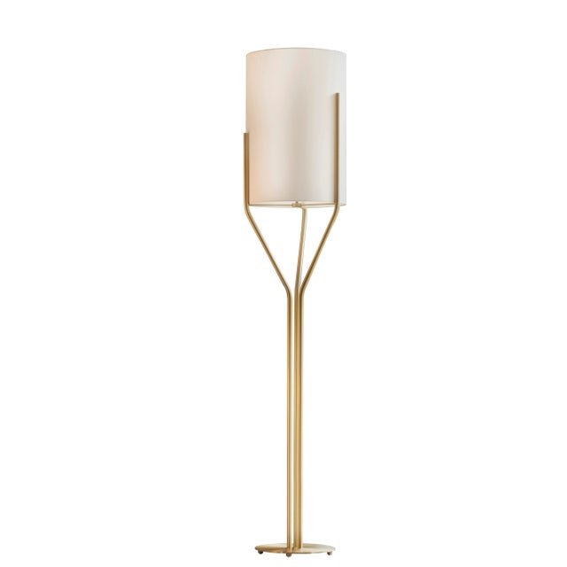 Metal Arborescence Satin Brass Floor Lamps by Hervé Langlais, Set of 3 For Sale - Image 7 of 8