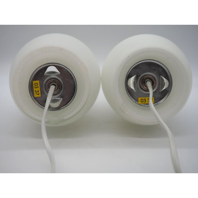 Glass Mylonit Frosted Glass Table Lamps by Kristin Leibel & Kristian Andrèason for Ikea, 1990s, Set of 2 For Sale - Image 7 of 10