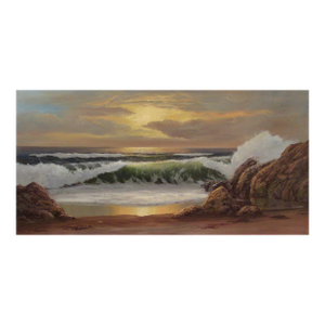 William Henry Blackman Seascape, California Coast C. 1970 Painting
