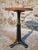 Industrial Vintage Industrial Adjustable Swivel Stool with Cast Iron Base and Beech Plywood Seat from Singer, 1950s For Sale - Image 3 of 11