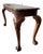 Vintage Chippendale Style Mahogany Dual Glass Top Console Sofa Table For Sale