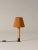 Bronze and mustard básica m1 table lamp by santiago roqueta, santa & cole dimensions: d 25 x h 52 cm materials: bronze,...