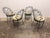 1950s Italian Wrought Iron Dining Chairs Hunter Green,Featuring a Distinct Scallop “Peacock” Shaped Scrollwork Backrest - Set of 4 For Sale - Image 10 of 12