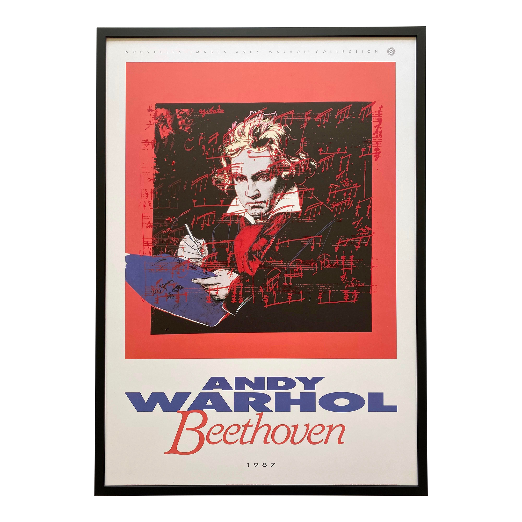 Andy Warhol Estate Vintage 1990 Offset Lithograph Print Framed