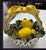 Mid-Century Modern Vintage Italian Majolica Ceramic Lemon Basket With Bow & Woven Handle For Sale - Image 3 of 7