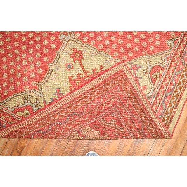 Zabihi Collection Antique Turkish Oushak Rug - 8'9" x 13'7" For Sale In New York - Image 6 of 6