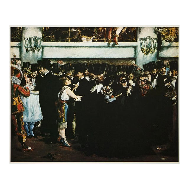 1977 After Edouard Manet "Le Bal De L'Opera", Vintage Full-Color Print For Sale