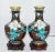 Chinese Cloisonné Enamel and Brass Thousand Flowers Vases - a Pair For Sale - Image 9 of 9