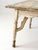Wood Antique American Country Painted Wood Low Table With Plank Top For Sale - Image 7 of 18