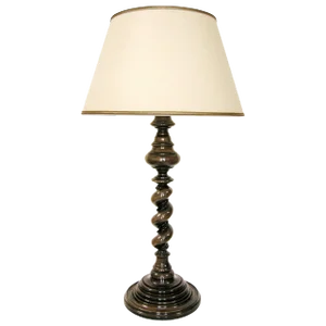 18c Style Italian Walnut Designer Table Lamp - Malaga by Randy Esada