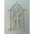 Gothic Vintage Architectural Element Metal Cross Window Grate For Sale - Image 3 of 12