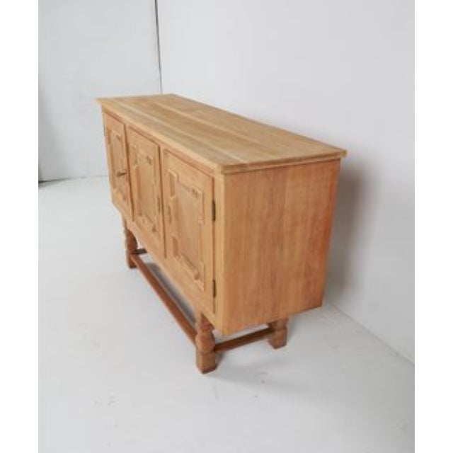 Danish Oak Sideboard C. 1970's in the Style of Henning Kjaernulf For Sale - Image 10 of 16