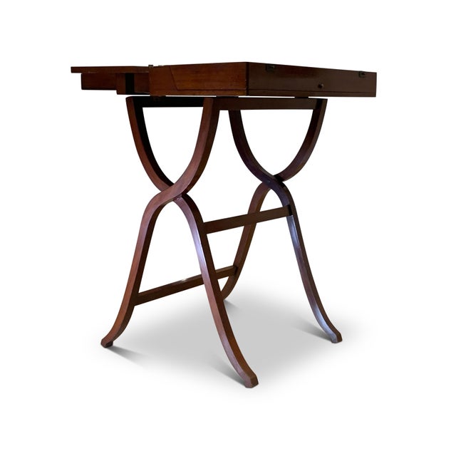 George III Butler's Tray with Folding Stand, Set of 2 For Sale - Image 12 of 18