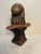 American 1900's Antique Chalkware Hiawatha Indian Bust Sculpture/Statue - Cigar Store Display For Sale - Image 3 of 9