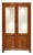 Art Nouveau Oak 2-Door Wardrobe with Beveled Mirrors, 1890s For Sale