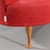Mid-Century Scandinavian Curved Red Sofa For Sale - Image 4 of 6