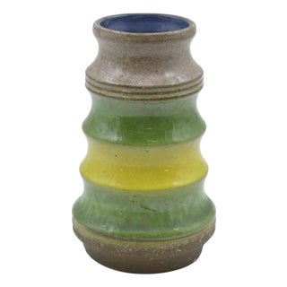 Vintage Ceramic Vase from Workshop Studio Strehla, Italy, 1960s For Sale