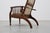 Arts & Craft Oak Armchair with Spindle Sides and Tweed Upholstery, Belgium, 1920s For Sale - Image 16 of 18