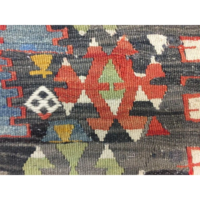 Vintage Turkish Kilim Rug For Sale - Image 9 of 10