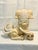 1980s Monumental Circa 1980s Cream & White Ceramic Foo Dog Statue (18" Wide) - Mottahedeh Style For Sale - Image 5 of 11