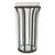Late 20th Century Late 20th Century Mexican Rustic Caged Glass and Weathered Iron Vase For Sale - Image 5 of 8