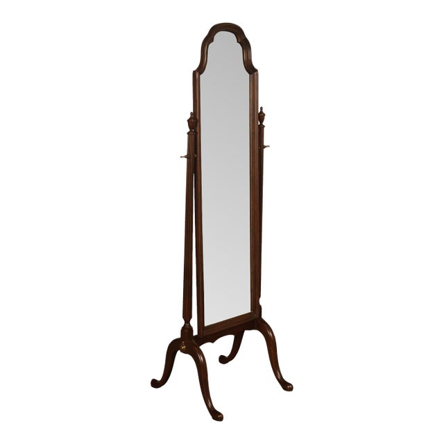 Ethan Allen Georgian Court Cherry Cheval Floor Mirror For Sale