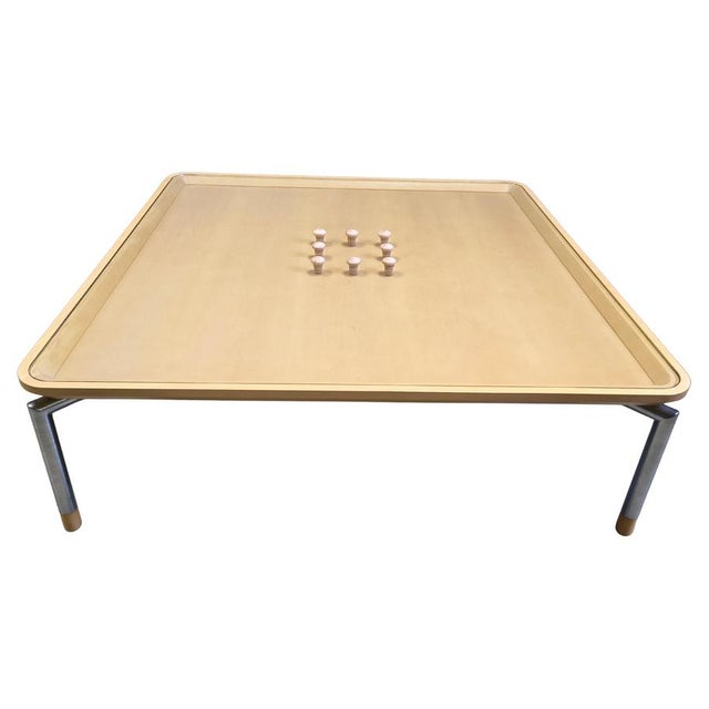 Post Modern Coffee Table with Cork and Glass, 1980s For Sale - Image 11 of 11