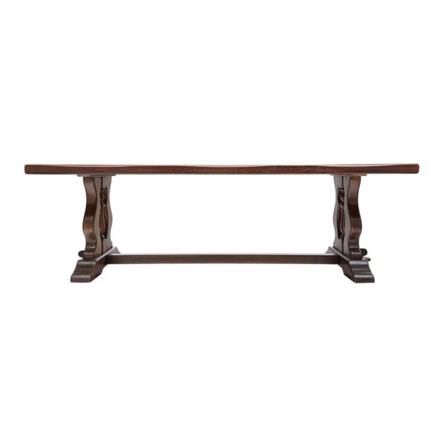 Brown French Antique Monastery Table For Sale - Image 8 of 9