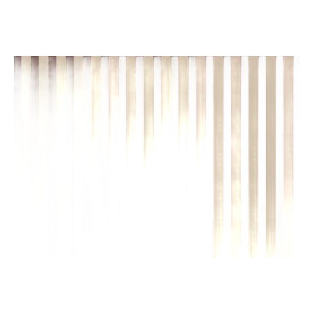 Burgundy and Cream Striped Wallpaper For Sale