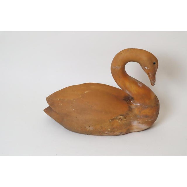 Life-Size Wooden Swan, 1970s For Sale - Image 16 of 17