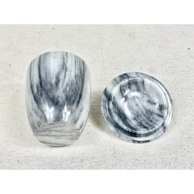 Vintage Marble Lidded Container For Sale - Image 10 of 11