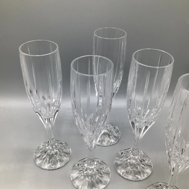 Park Lane Champagne Flutes by Mikasa-Set of 5 For Sale - Image 10 of 12