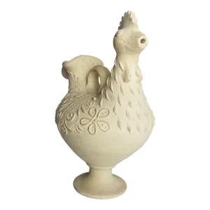Early 20th Century Bird-Form Unglazed Pottery Pitcher